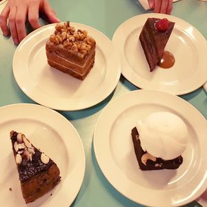 Vegan cakes at Privé - Asian Civilisation Museum  in Central Singapore