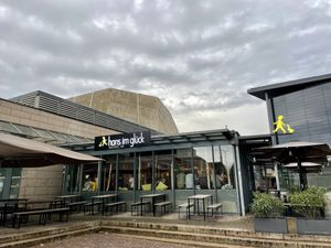 outside at Hans im Glück in Leipzig