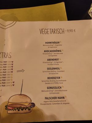 Vegetarische Burger at Hans im Glück in Leipzig