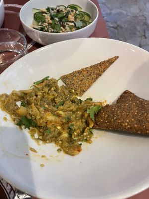 Caviar d’aubergine  at La Cuisine Comptoir in Collioure