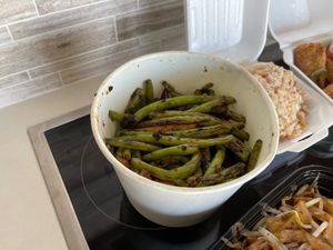 Green beans and soy strips-   Really good! at Buddha's Vegan Restaurant in Toronto