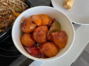 Tsao general chkn balls.   Good, but honestly the lemon chicken was better  at Buddha's Vegan Restaurant in Toronto