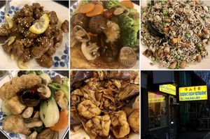 A vegan feast   at Buddha's Vegan Restaurant in Toronto