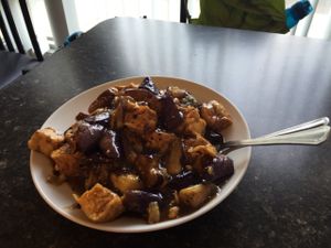 Tofu and Black Bean Sauce  at Buddha's Vegan Restaurant in Toronto