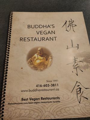  at Buddha's Vegan Restaurant in Toronto