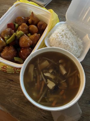   at Buddha's Vegan Restaurant in Toronto