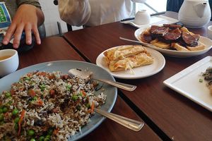   at Buddha's Vegan Restaurant in Toronto