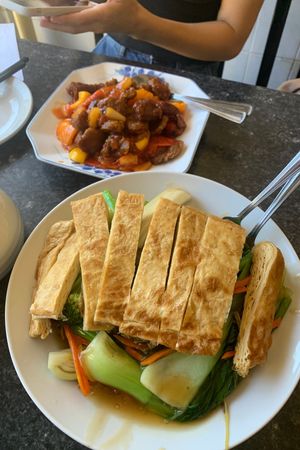   at Buddha's Vegan Restaurant in Toronto