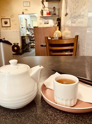 Includes tea  at Buddha's Vegan Restaurant in Toronto