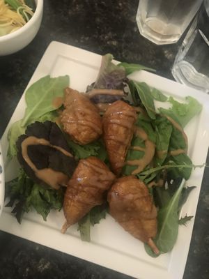Chick drum sticks  at Buddha's Vegan Restaurant in Toronto