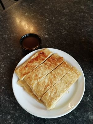 The mock duck - absolute fave & must-try! at Buddha's Vegan Restaurant in Toronto