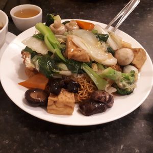 . at Buddha's Vegan Restaurant in Toronto