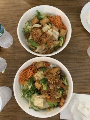 Tofu with vegetables and noodles at Island Pho & Grill in Matlacha