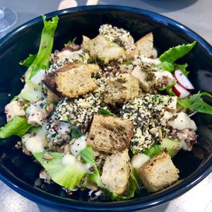 Crunchy Avocado Caezar - so good! at Taku-Taku in Stockholm