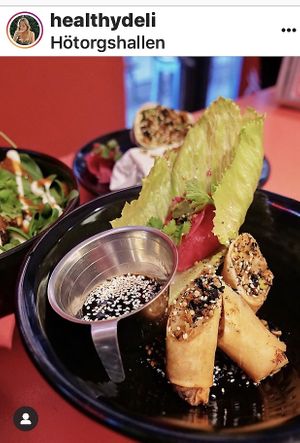 Sprintoll mandu sauce at Taku-Taku in Stockholm