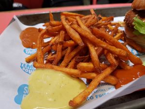 Sweet potato fries at Taku-Taku in Stockholm