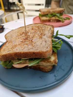 Breakfast sandwich at LB Kitchen in Portland