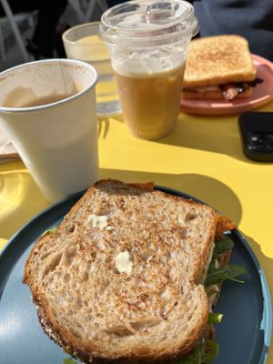 Vegan breakfast sandwich!  at LB Kitchen in Portland