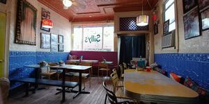 right half of Sillys building  at Silly's Restaurant in Portland