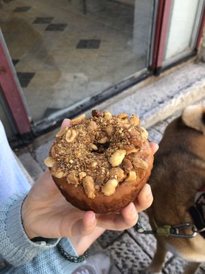 Peanut doughnut 🤤 at Zoï Kitchen - La Boutique in Lyon