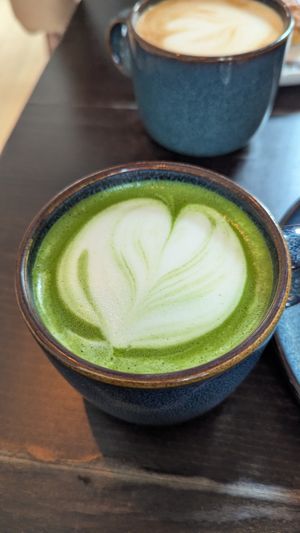 Matcha Latte at Zoï Kitchen - La Boutique in Lyon