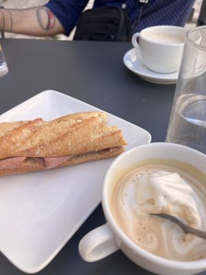 The Frenchie sandwich and affogato   at Zoï Kitchen - La Boutique in Lyon