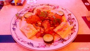 Vegan maultaschen at Pfaff in Triberg