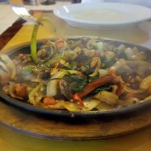 Veggie Fajitas at Grand Hacienda in St Pete Beach