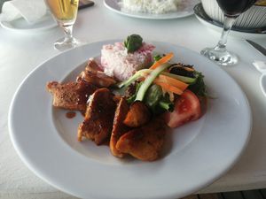 Agave marinated seitan at Safari in Portimao