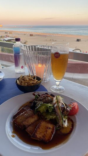 Tofu and fries 🍟   at Safari in Portimao