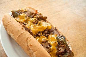 Our signature vegan Philly cheesesteak, made from scratch! at The Greener Kitchen in Baltimore