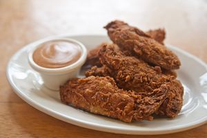 Crispy original chick'n wings with chipotle sauce at The Greener Kitchen in Baltimore