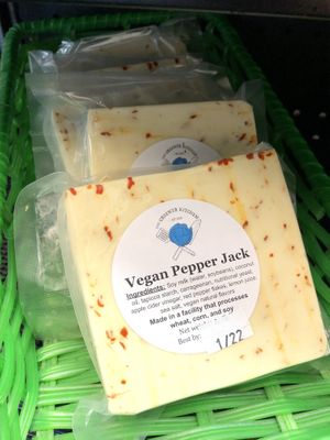 House made vegan cheese! at The Greener Kitchen in Baltimore