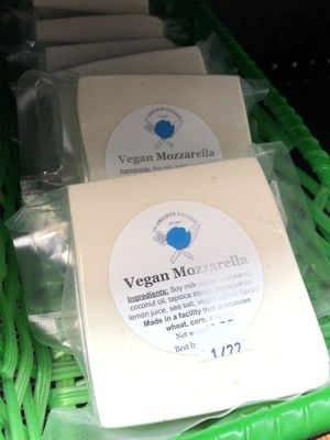 House made vegan cheese! at The Greener Kitchen in Baltimore