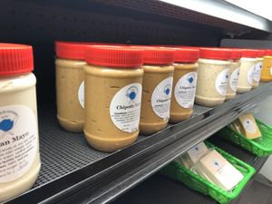 House made vegan mayo, chipotle mayo, blue cheese, nacho cheese! at The Greener Kitchen in Baltimore