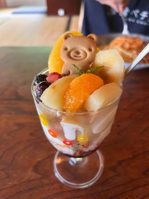 vegan parfait at Kuma Cafe in Hachinohe
