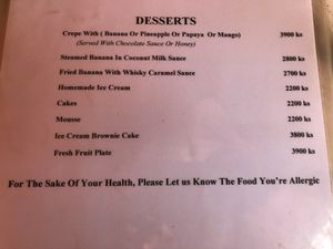 . at Bibo in Mandalay