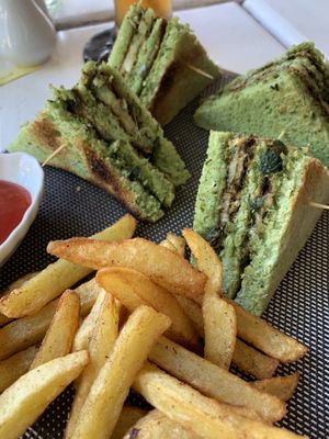 Veg sandwich w/o cheese at Bibo in Mandalay