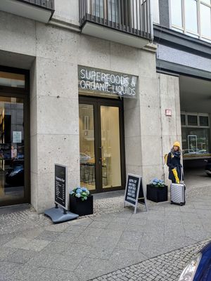 Entrance at Superfood & Organic Liquids in Berlin