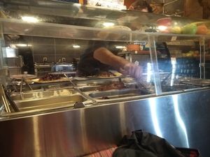 Serving us at Un Mexicain a Marseille in Marseille