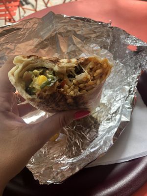 A must try - veggie burritos at Un Mexicain a Marseille in Marseille