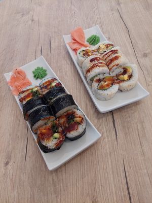 Bejitaburu and beji beji at Sushi Express in Klaipeda