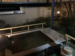Private Onsen available to book by the hour as well  at Kinugawa Park Hotels in Nikko
