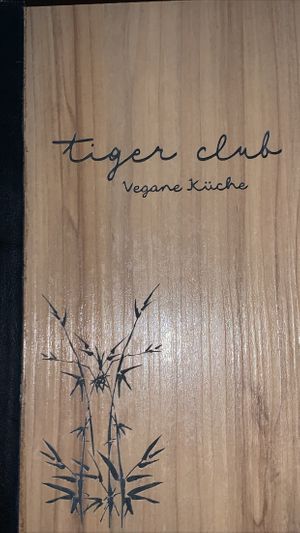Menu at Tiger Club in Berlin