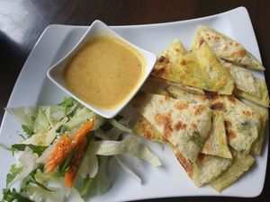 Fried pancake at Tiger Club in Berlin