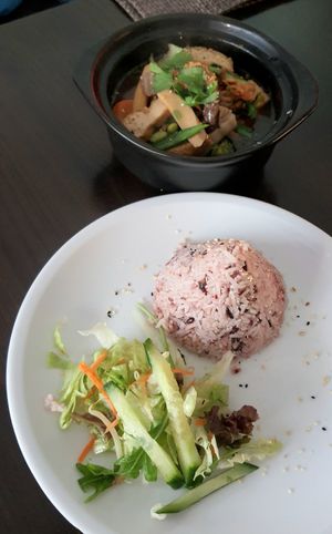 Jackfruit Tofu Pfanne at Tiger Club in Berlin