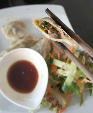 Dumplings - inside at Tiger Club in Berlin