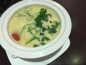 coconut soup at Tiger Club in Berlin