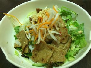 delicious salad as a main course at Tiger Club in Berlin