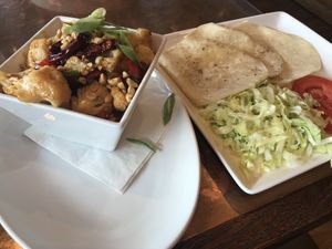 Cauliflower turned to tacos yum  at House of Blues in Lake Buena Vista